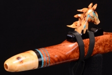 Amboyna Burl Native American Flute, Minor, Mid A-4, #G18H